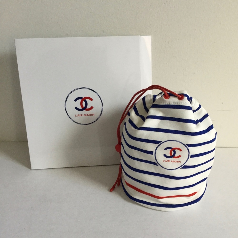 Chanel Small Bucket Makeup Bag w/Drawstring